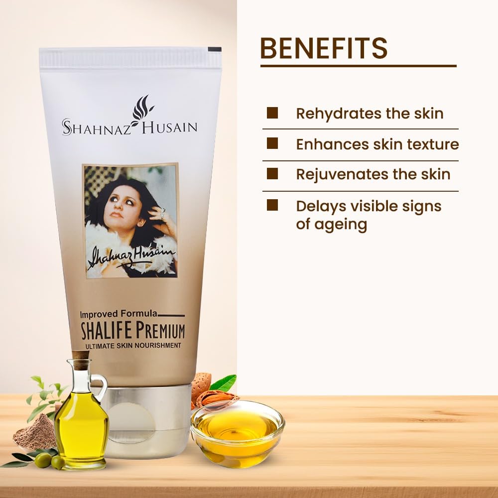 Shahnaz Husain Shalife Premium Nourishing Cream Deep Moisture Face Massage Glow Care 60 G Pack Of 1 Daily Use Home