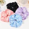Ins Oversized Satin Scrunchies French Romantic Elastic Hair Bands Ponytail Holder Hair Rope Ties Women Girls Hair Accessories