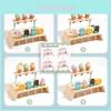 Wooden Simulation Ice Cream Shelf Puzzle Interactive Toy For Children