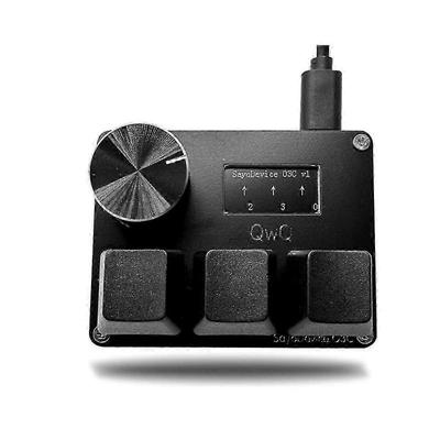 Osu O3c Быстрые переключатели Холла Wooting Магнитные Красные переключатели Клавиатура С ручкой Экраном Горячая клавиша для копирования и вставки(черный)