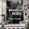 Wall Hanging Tapestry With Custom Name & Text, Depeche Mode Decorative Tapestry For Bedroom