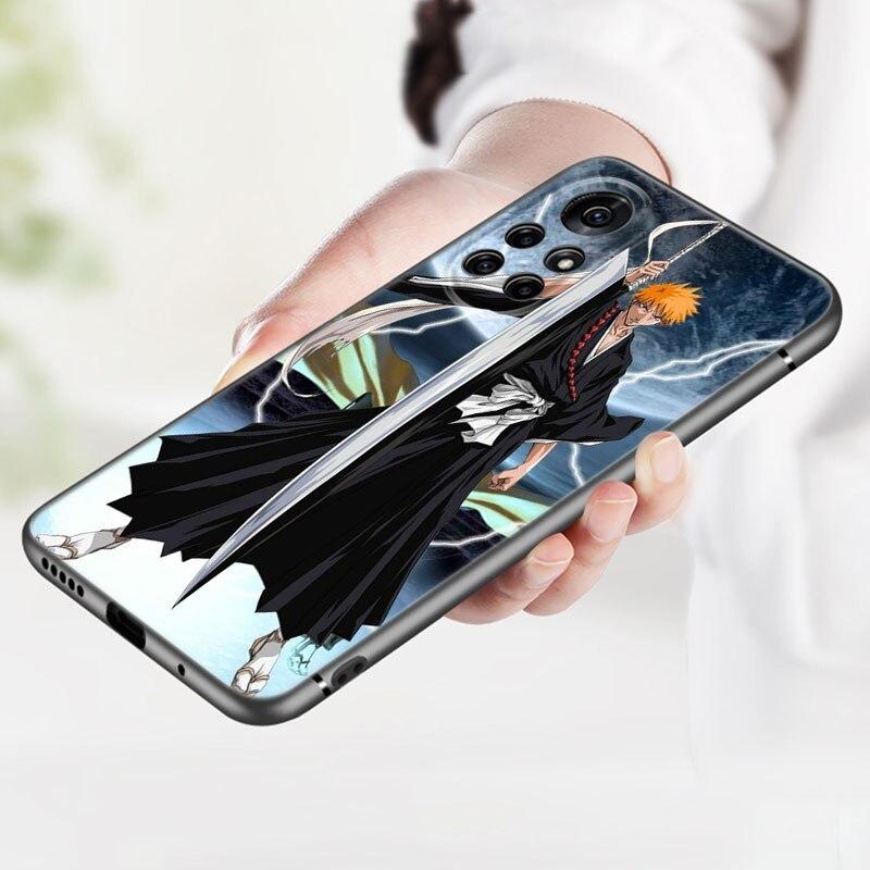 Чехол для телефона с аниме BLEACHS для Huawei Honor 60 50 SE 30S Mate 30 20 10 Lite 40 Nova 9 8 Pro Y60 8i 7i 7SE 5T, черный чехол премиум-класса