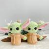 Adorable Yoda Baby Plush Backpack Decoration Soft Stuffed Animal Key Ring For Children Non-cartoon Design
