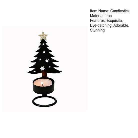 Металлический подсвечник в виде рождественской елки, маленький подсвечник в форме дерева, праздничный настольный центральный элемент для украшения дома, полки, камина