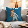 Cartoon Curious George Cushion Cover 1Pcs Decorative Covers Soft Cushion Case For Sofa Couch Decor 40X40 45X45 Pillowcases
