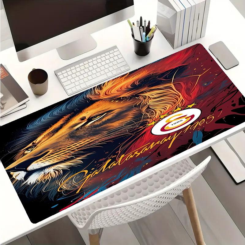 Коврик для мыши Galatasaray S.K - Нескользящая резиновая основа, Гладкая поверхность для работы, игр, офиса и домашнего использования, Настольный коврик для мыши