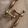 Santaya Antique Brass Handles Bronze Pendants Handle Cabinets Drawers Knobs Kitchen Cabinets Pull Furniture Copper