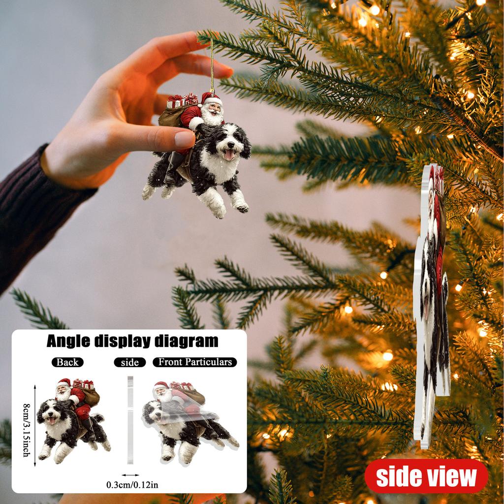 2D Рождественские украшения, Акриловая плоская елка, Домашний декор, Подвеска на елку