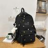 Schoolbag Junior high school student schoolbag girl Japanese and Korean ins wind star embroidery multi-compartment backpack versatile high-value 