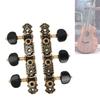 Alomejor 3-Pair Classical Guitar Tuning Pegs, Rust-Resistant, Easy To Use, with Fixing Screws, Guitar Machine Head Replacement for Decoration