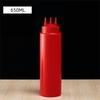 New Plastic Squeezing Sauce bottle Graduated Squeezable Gravy Boats Tableware Condiment Jam Container