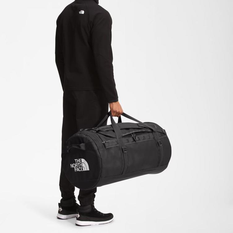 The North Face 95L Base Camp Duffel Logo Print Outdoor Bag Unisex bags Black NF0A52SB-KY4