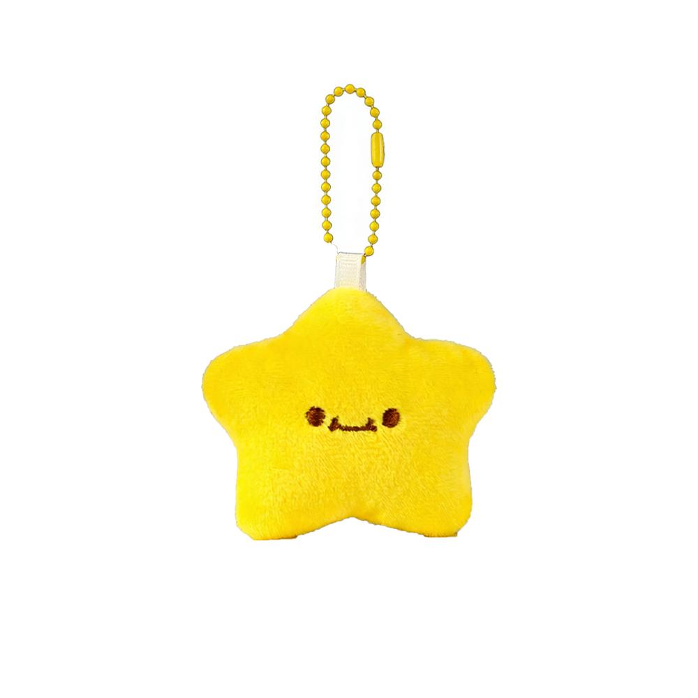 Graduation Gifts Plush Star Keychain Cute Wishing Star Pendant Charms Bag Hanging Bag Key Decor