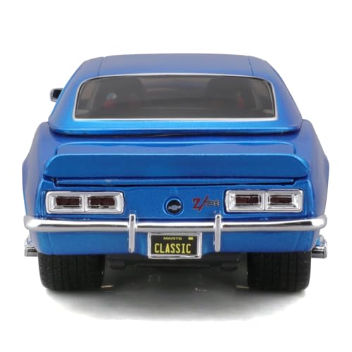 Maisto Масштаб 1/24 Chevrolet Camaro Z/28 1968 Синий Кастом Классическая Серия Маслкаров / Литая Модель Автомобиля, Готовое Изделие, 32508