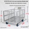 Great Skua Folding Warehouse Cart with Fence