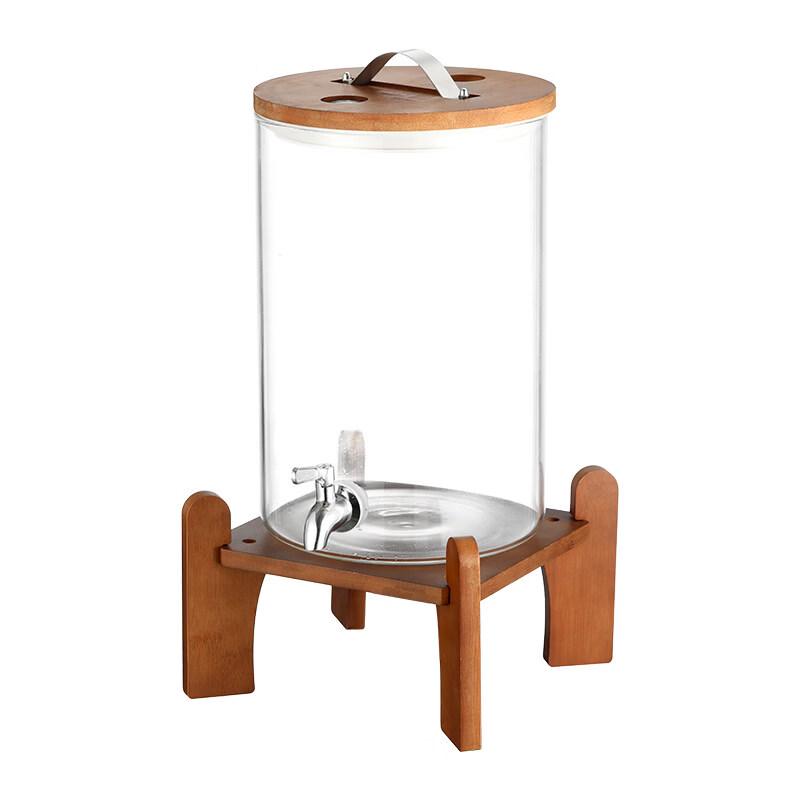 AndyTai Glass Cold Water Dispenser with Faucet