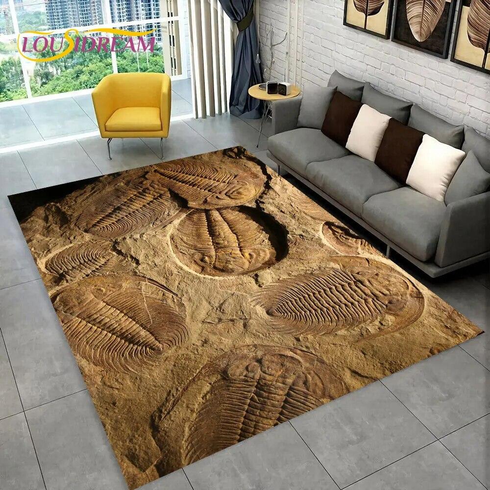 3D коврик с изображением динозавра ископаемого, ковер для дома, гостиной, спальни, дивана, коврик для кухни, декор для кухни, нескользящий напольный коврик