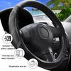 Car Steering Wheel Cover, 15 Inch Carbon Fiber Leather Non-Slip Steering Wheel Protector With Lining, Breathable Automotive Interior Accessories,