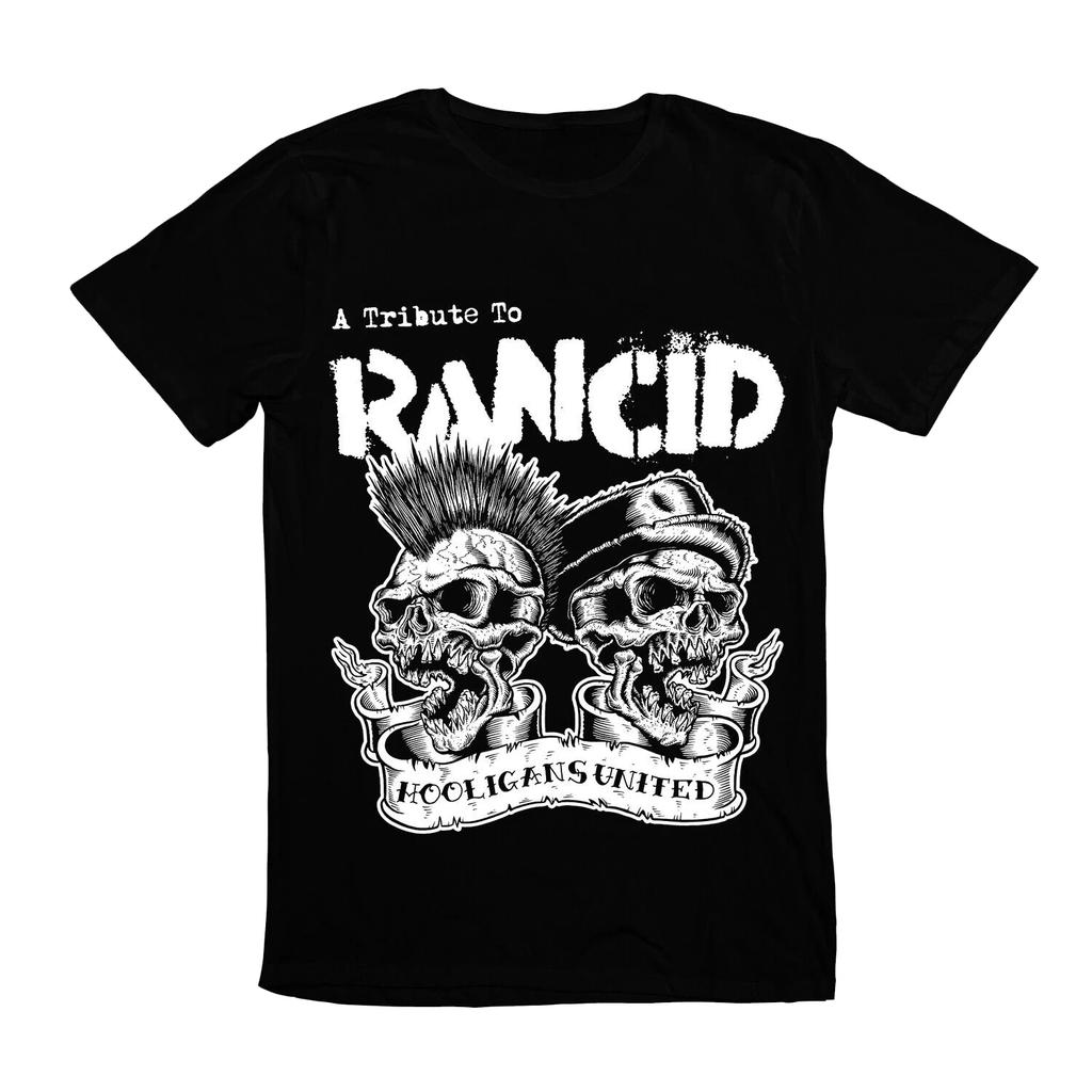Американский Мультяшный Рок Уникальный Музыкальный Панк Rancid Череп Уличный Гопник Короткий Рукав Харадзюку Вентилируемый Повседневный Новый Стиль Печатная Футболка
