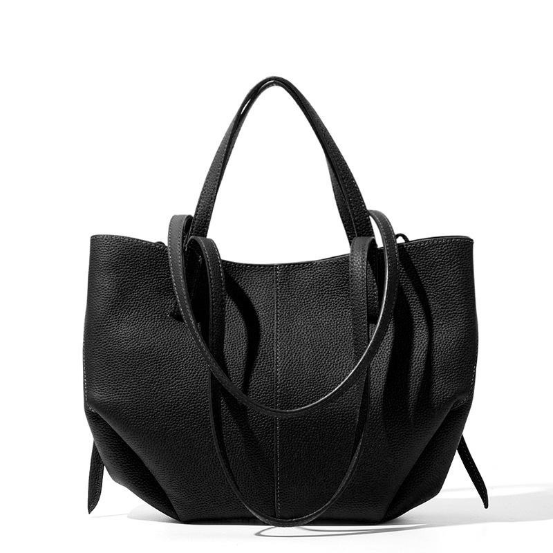 Сумка-тоут из натуральной кожи, женская сумка через плечо, высококлассная и легкая роскошь