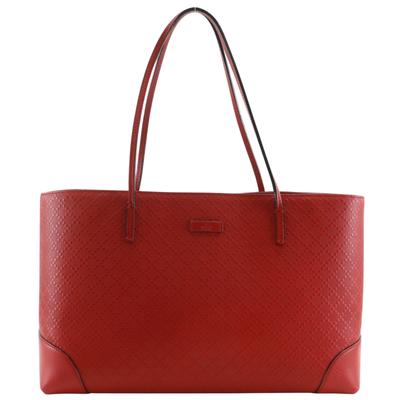 Diamante Tote Bag 353397 Red Leather Women Used
