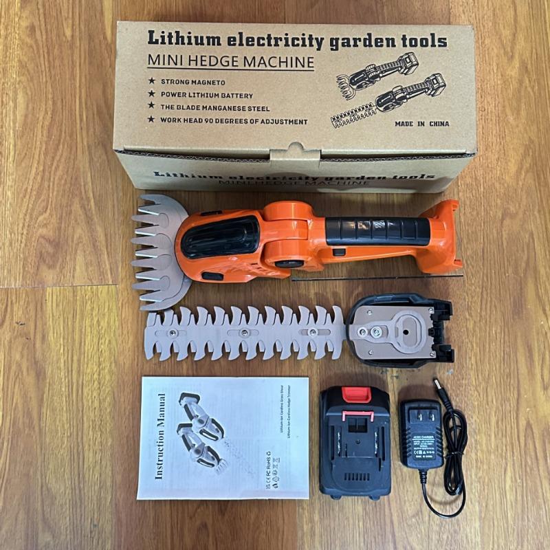 Главная Литиевый ручной мини-электрический кусторез Газонокосилка Ножницы для живой изгороди Секаторы Инструменты