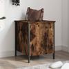 Storage Bench in Smoked Oak Finish 40 x 42.5 x 50 cm Engineered Wood