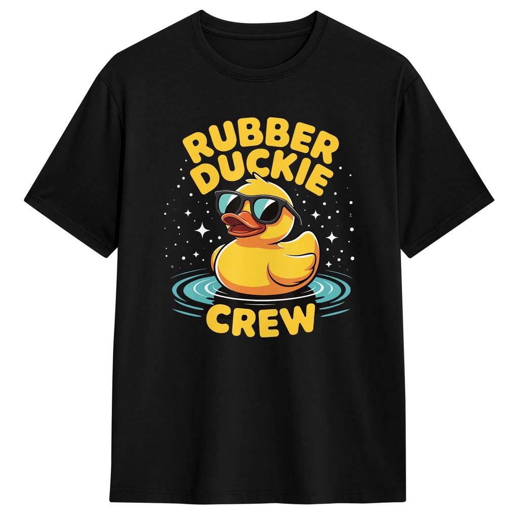 Rubber Duckie Crew Cruise Duck Matching Group T Shirt Unisex Vintage Tshirts Summer Oneck Trending Tees Wholesale Clothing