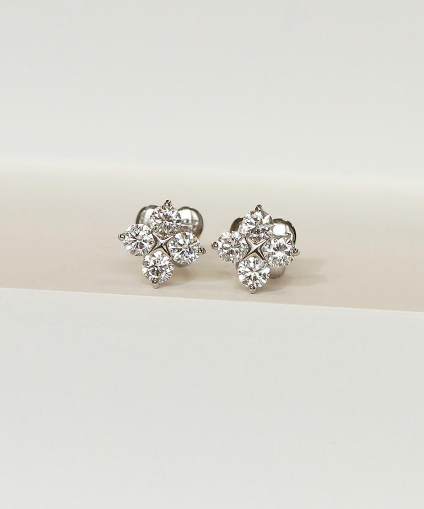 Loveenb [14K Gold] Pone Lab Diamond Earrings