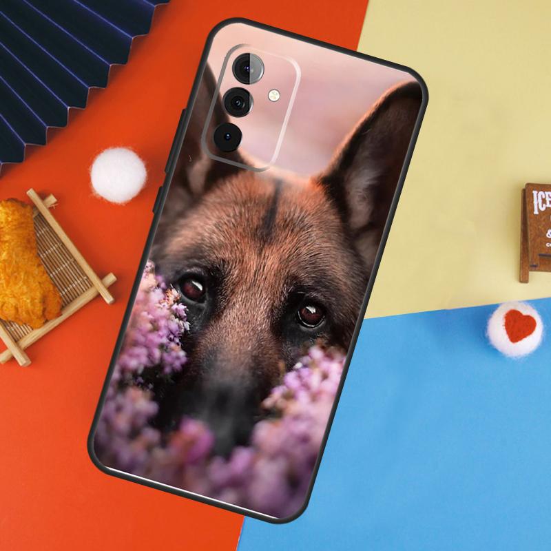 Чехол для собаки Немецкая овчарка для Samsung Galaxy A17 A35 A55 A06 A16 A26 A36 A56 A53 A32 A52 A33 A13 A14 A34 A54 A15