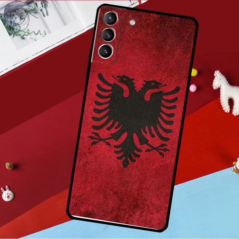 Чехол Албанский Флаг для Samsung Galaxy S26 S25 S24 S22 S23 Ultra Plus S20 S21 FE S9 S10 S25 FE