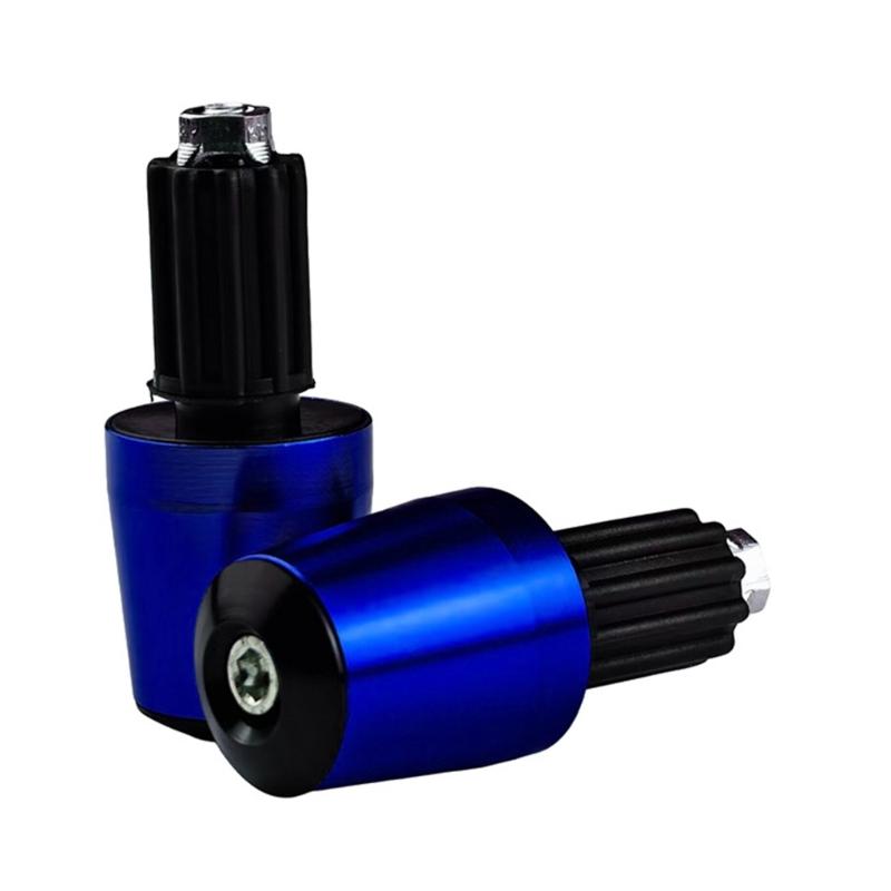 Bike Grip Caps Handlebar End Plugs Corrosion Resistant Aluminum Alloy Protective Covers For Motorcycle Enhancement 2pcs