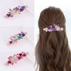 1 шт. Стразы Бабочка Корейский Красочный Элегантный Весенняя Заколка Зажимы для Волос Бижутерия Новый Горизонтальный Зажим Циркон Сплав