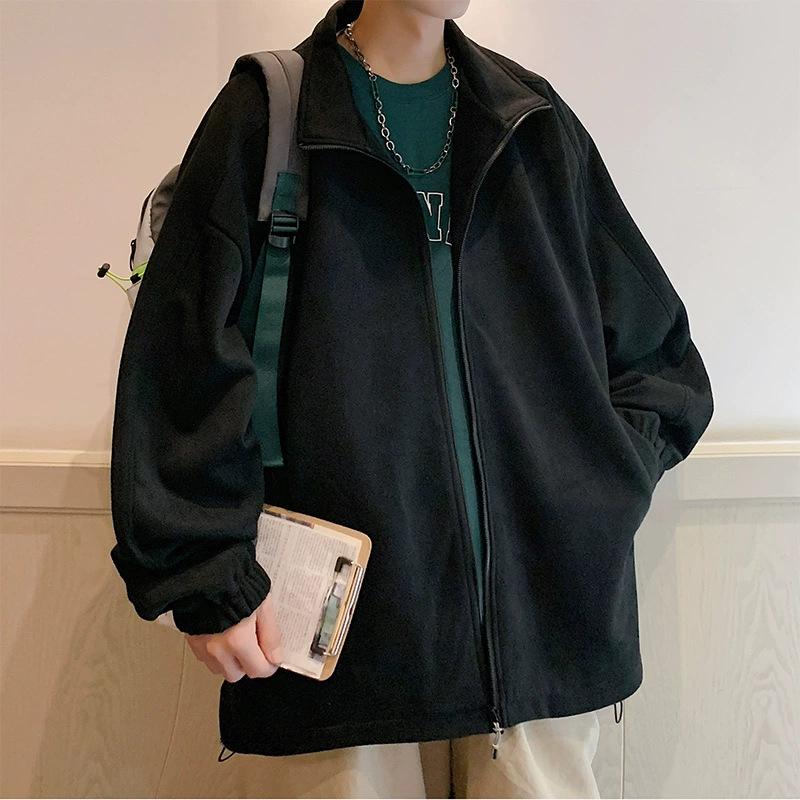 Suede Vintage Jacket for Men Spring and Autumn American Fashion Couple Coat Overalls Casual Boys On Clothes
