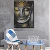 Pieces Modern Home Decor Wall Art Pictures For Living Room Golden Buddha Statue HD Canvas Oil Painting Bedroom Fashion Posters
