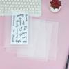 A5 6Pcs Binder Pockets Binder Zipper Folders for 6 Ring Notebook Divider Page Waterproof PVC Leaf Document Filing Bag