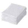 Oval Cloths, 10-Pack, 15x20cm, White, Mini-Size, Pile, 100% Cotton, A218653