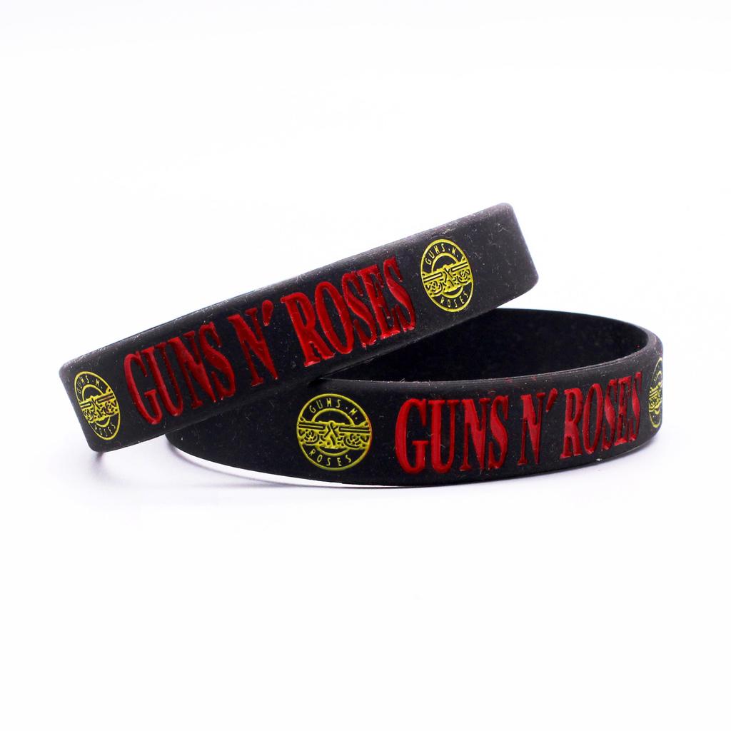 1 шт. Новые силиконовые браслеты GUNS'N ROSES, рок-музыкальные группы G N' R, силиконовые браслеты и браслеты, подарки для фанатов музыки, влюбленных SH192 CDN