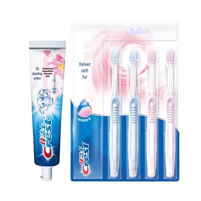 Набор зубной пасты Crest 3D White и зубных щеток Velvet для ухода за деснами