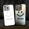 Милый мультяшный смайлик Чехол для телефона для IPhone 11 12 13 Mini Pro Max 14 15 Pro Max Plus Ударопрочный Матовый Лазерный Задний Чехол Fundas