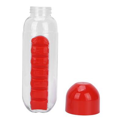 Бутылка для воды с 2 в 1 для хранения лекарств, ежедневный органайзер для таблеток, дорожный стакан для хранения лекарств