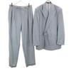 Made In Italy Wool Suit Setup 44 Gray Double Button Men's Used