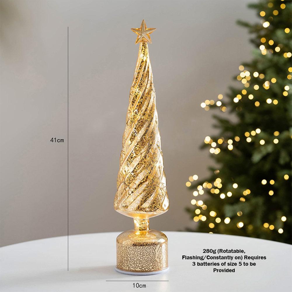 Rotating Christmas Tree Light Multicolor Xmas Decorative Lighting Festival Favors