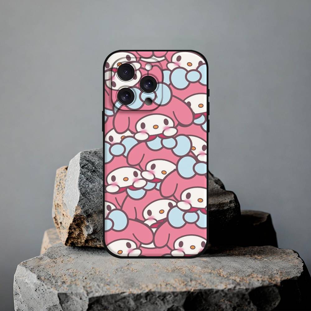 Милый Мультяшный Чехол-Телефон M-Melody Для IPhone 17 15 Pro Max 14 Pro 12 11 13 Mini X XR XS 16 Plus SE Задняя Крышка