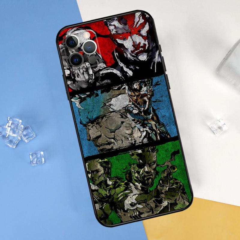 Металлический чехол Metal Gear Solid для iPhone 16 15 13 12 11 14 Pro Max Mini Чехол для iPhone 16 15 XR X XS Max Plus Чехол для телефона