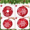1 шт./5 шт. Подвесные бумажные фонарики Праздничные торжества Красный Зеленый Домашний бумажный фонарик Декор для двора С принтом снежинок Новый год 2 цвета