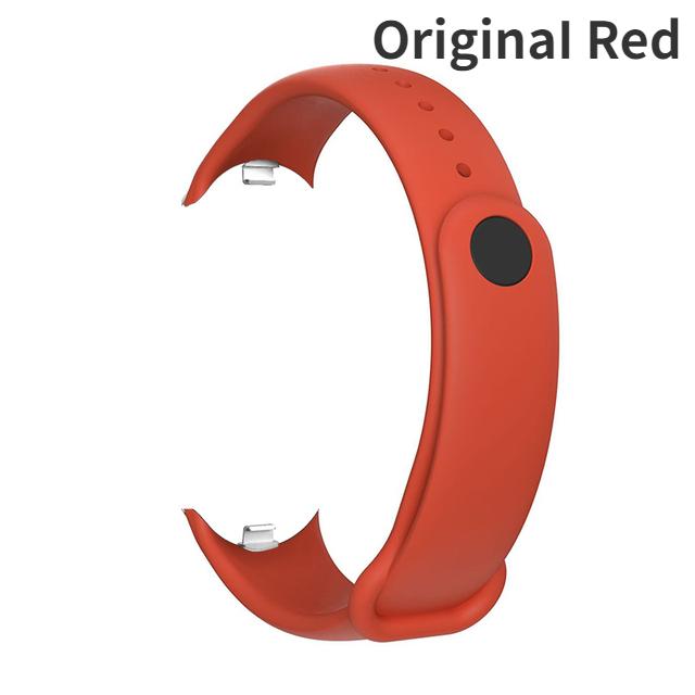 Ремешок LUJING для Xiaomi Mi Band 8, силиконовый спортивный ремешок, раздвижной демонтажный браслет для Mi Band 8, NFC браслет, аксессуары для умных часов