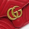 [Pre-Owned] Gucci GG Marmont Small Matelassé Shoulder Bag 'Red' - Very Good #155B4LD