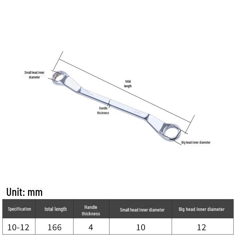 Двусторонний хромированный многофункциональный ключ