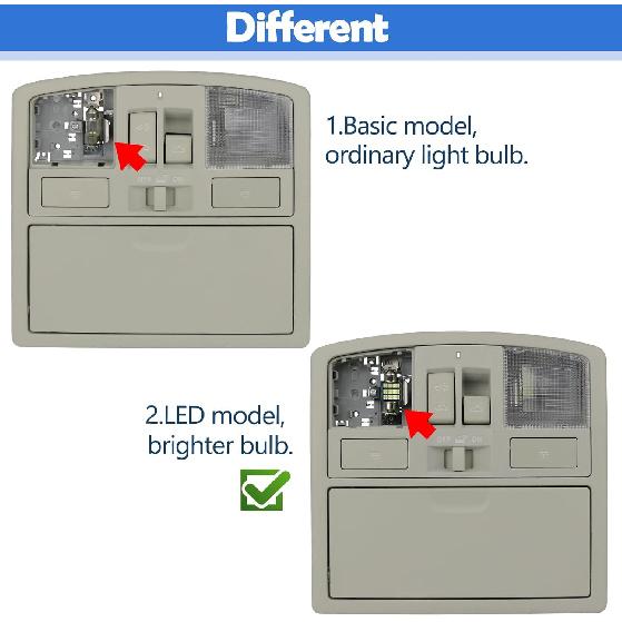 Overhead Console Reading LED Light W/Sunroof Switch For Mazda 3 2010 2011 2012 2013 Upgraded Version Sunglass Holder Console